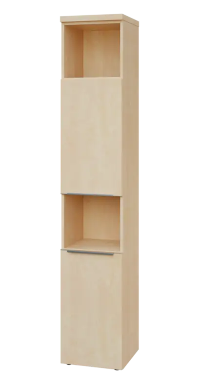 SIN 6 - 42DN2 kancelářská skříň, 2-dveřová/nika, levá, 2170x400x400, bříza světlá